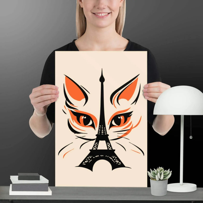 Paris Cat Poster - STYLISHOUR