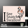 Pink Flamingo Wall Art Canvas - STYLISHOUR