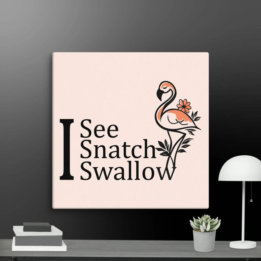 Pink Flamingo Wall Art Canvas - STYLISHOUR