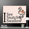 Pink Flamingo Wall Art Canvas - STYLISHOUR