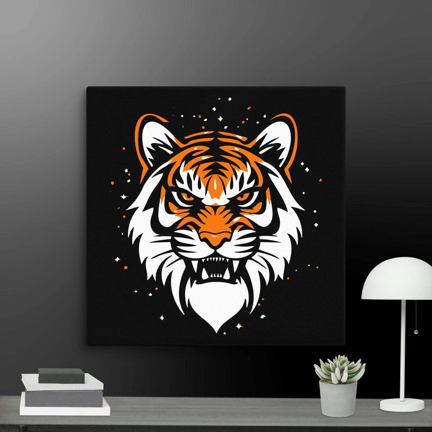 Roaring Tiger Wall Art Canvas - STYLISHOUR