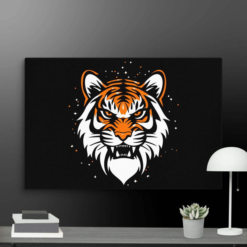 Roaring Tiger Wall Art Canvas - STYLISHOUR