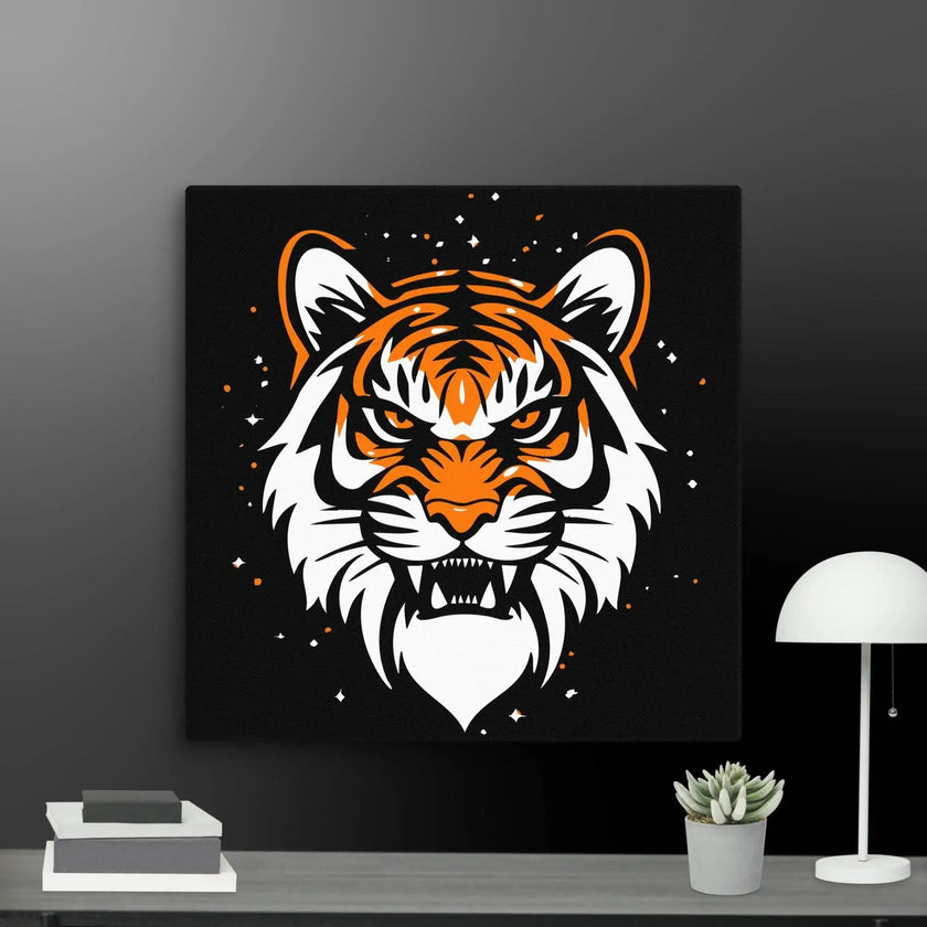 Roaring Tiger Wall Art Canvas - STYLISHOUR
