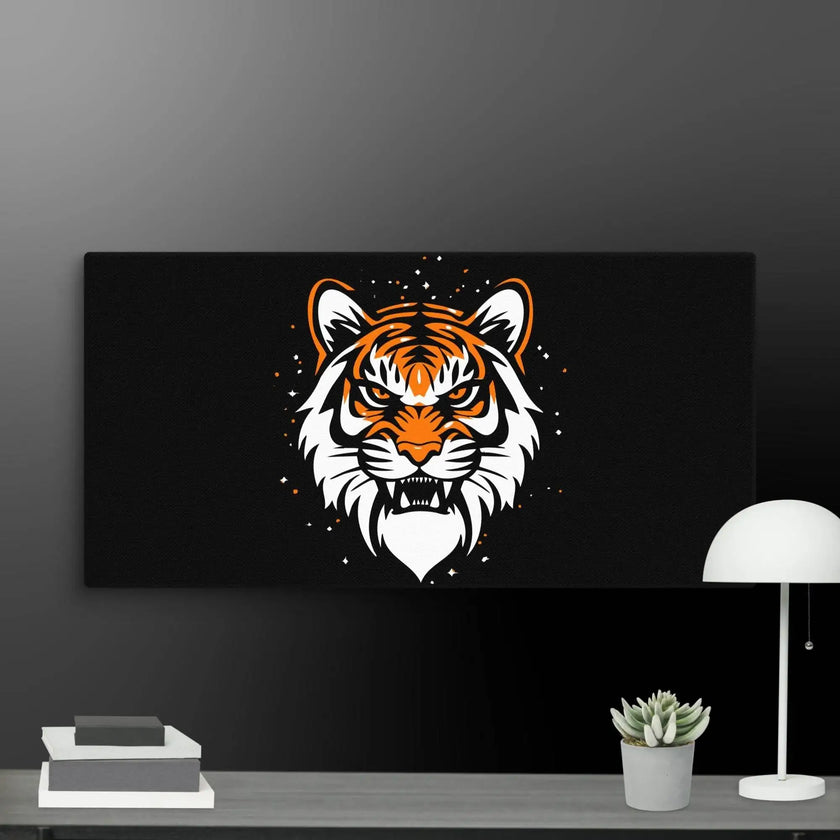 Roaring Tiger Wall Art Canvas - STYLISHOUR