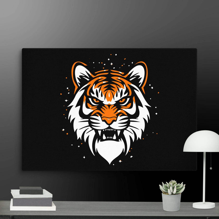 Roaring Tiger Wall Art Canvas - STYLISHOUR