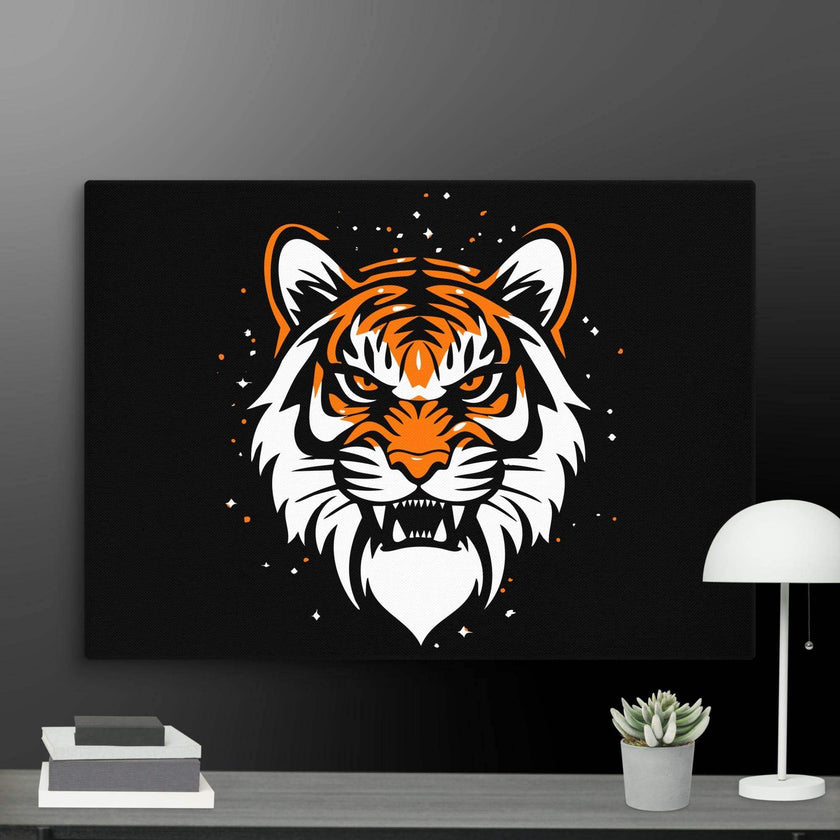 Roaring Tiger Wall Art Canvas - STYLISHOUR