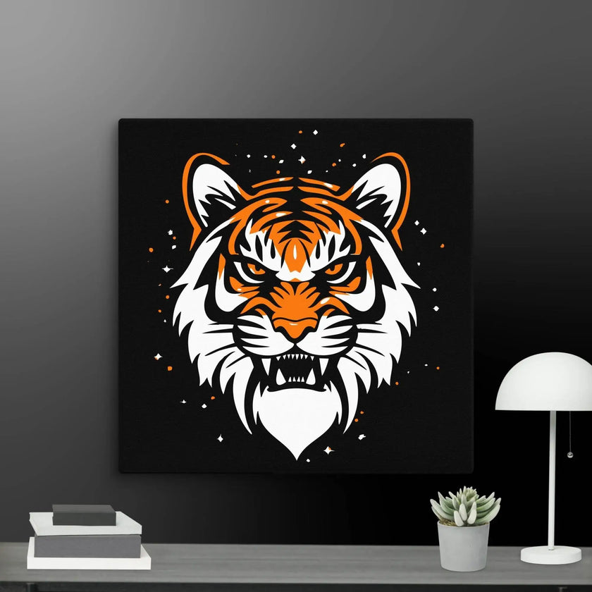 Roaring Tiger Wall Art Canvas - STYLISHOUR
