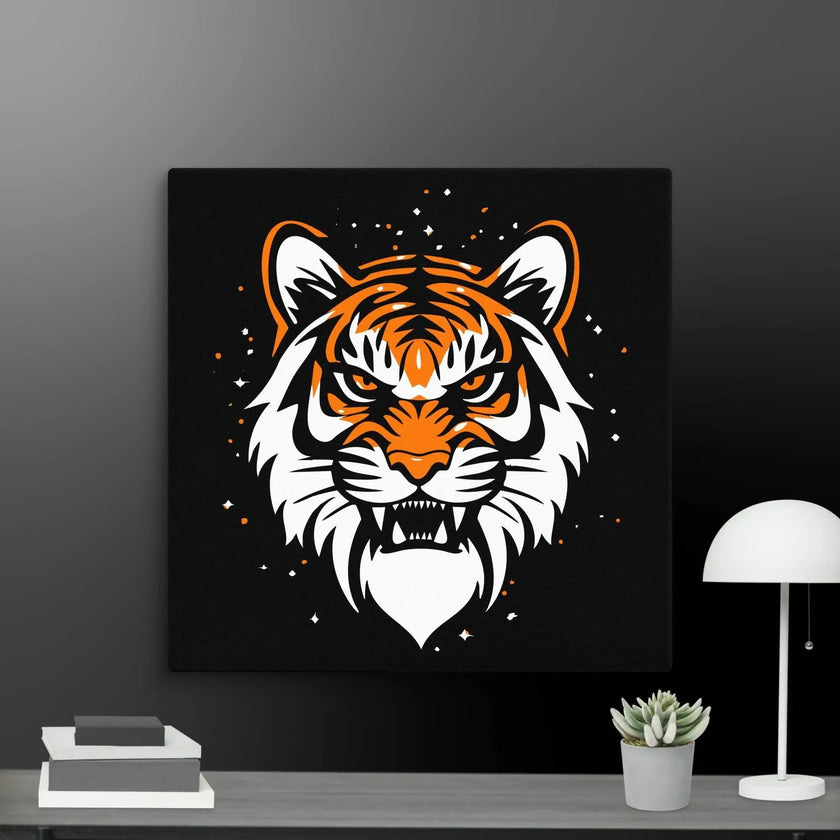 Roaring Tiger Wall Art Canvas - STYLISHOUR