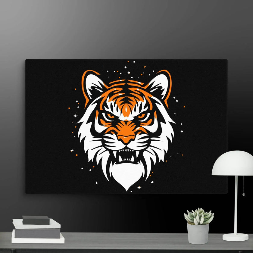 Roaring Tiger Wall Art Canvas - STYLISHOUR