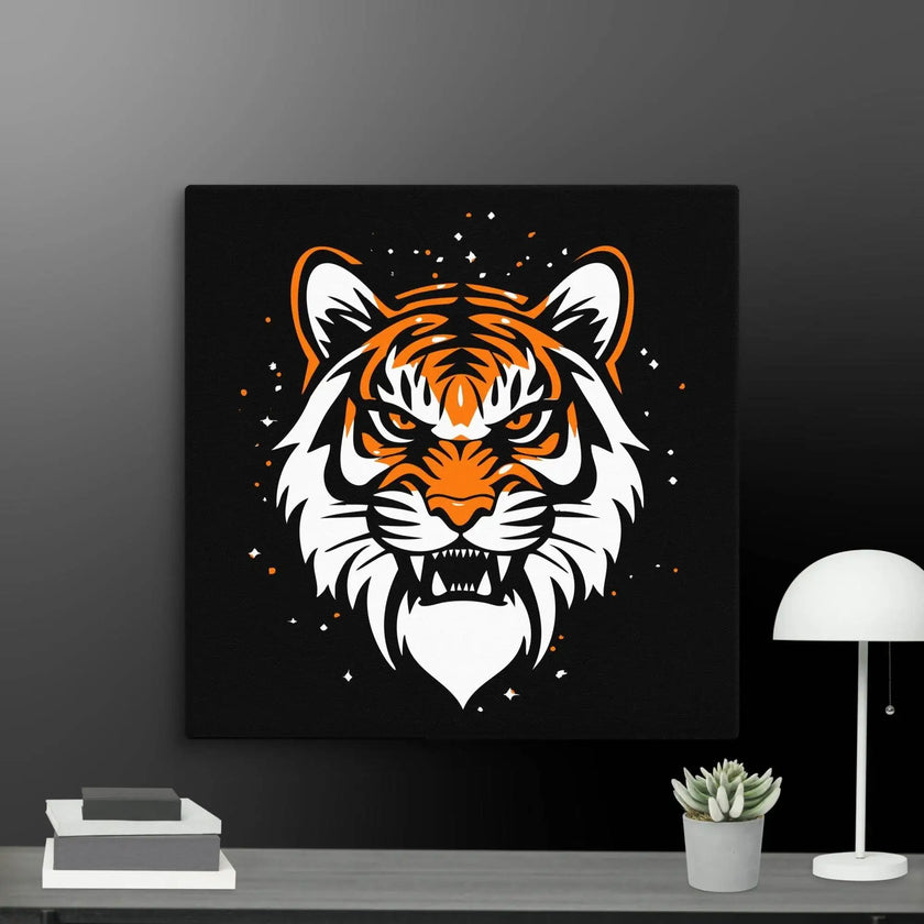 Roaring Tiger Wall Art Canvas - STYLISHOUR