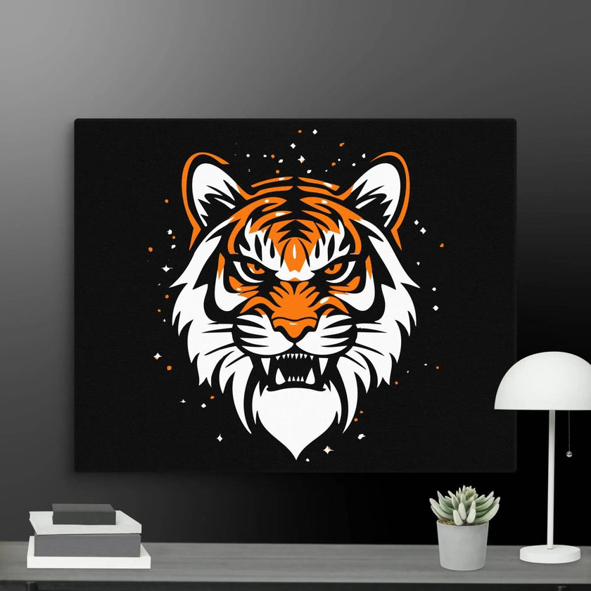 Roaring Tiger Wall Art Canvas - STYLISHOUR