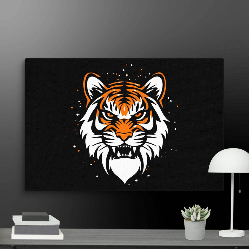 Roaring Tiger Wall Art Canvas - STYLISHOUR