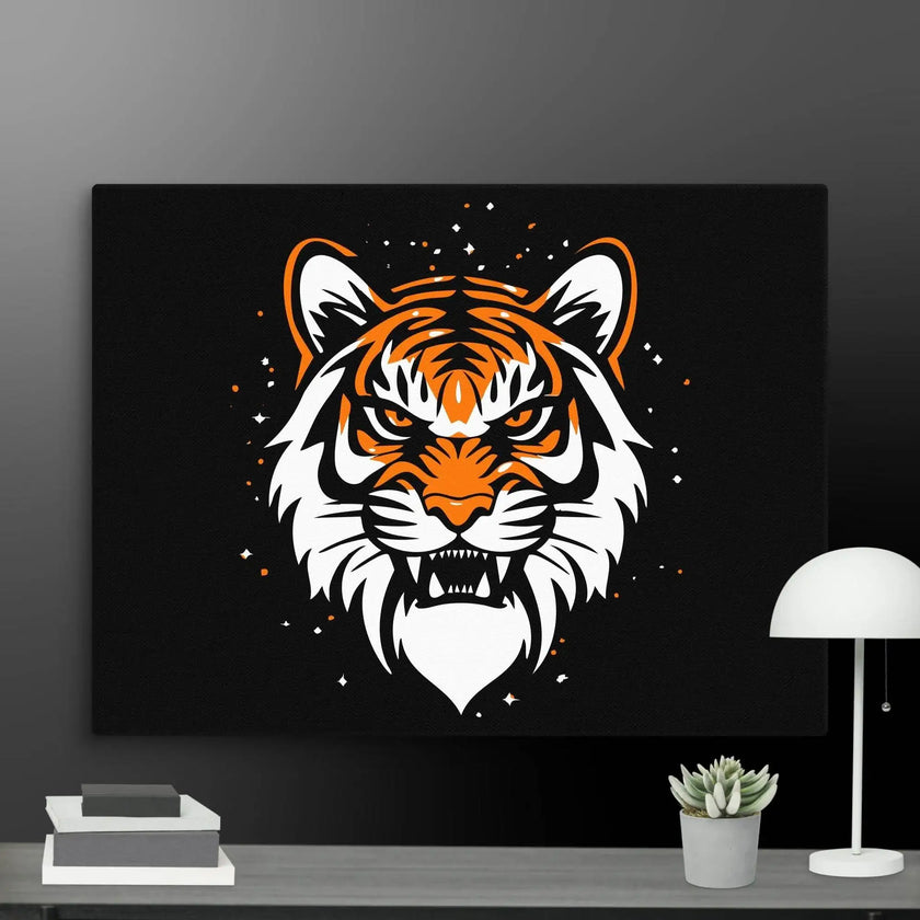 Roaring Tiger Wall Art Canvas - STYLISHOUR