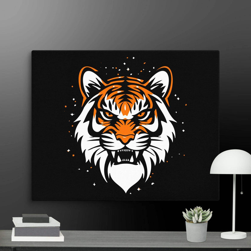 Roaring Tiger Wall Art Canvas - STYLISHOUR