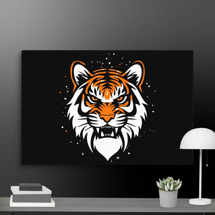Roaring Tiger Wall Art Canvas - STYLISHOUR