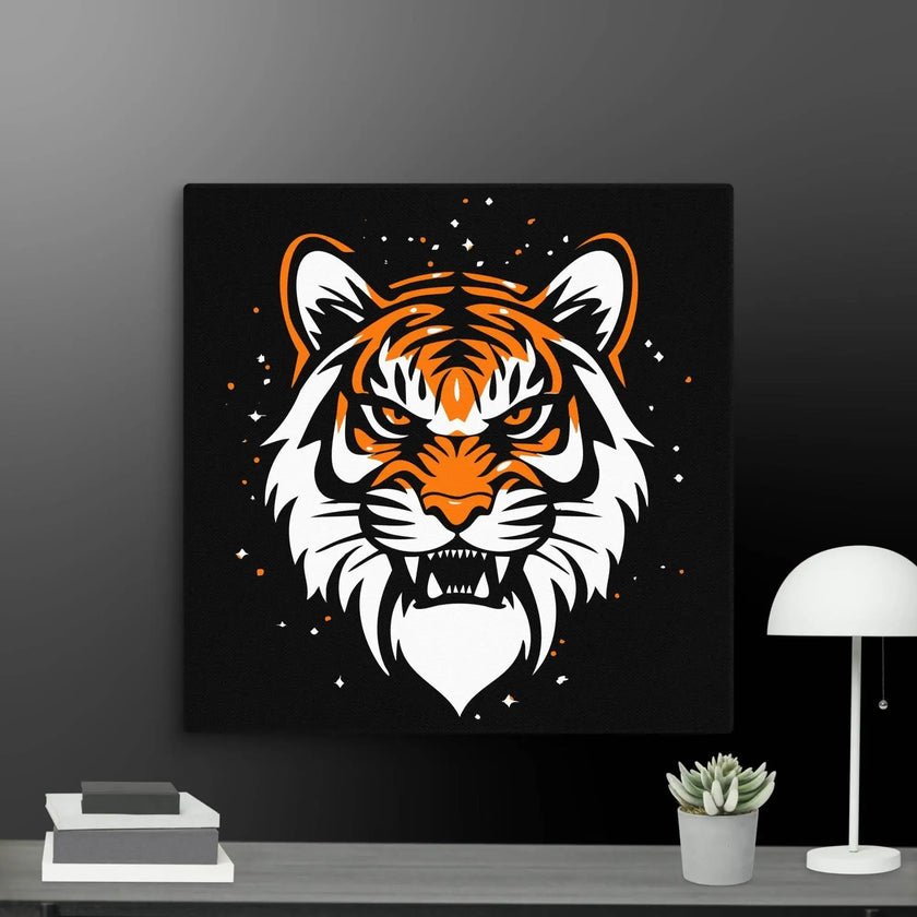 Roaring Tiger Wall Art Canvas - STYLISHOUR