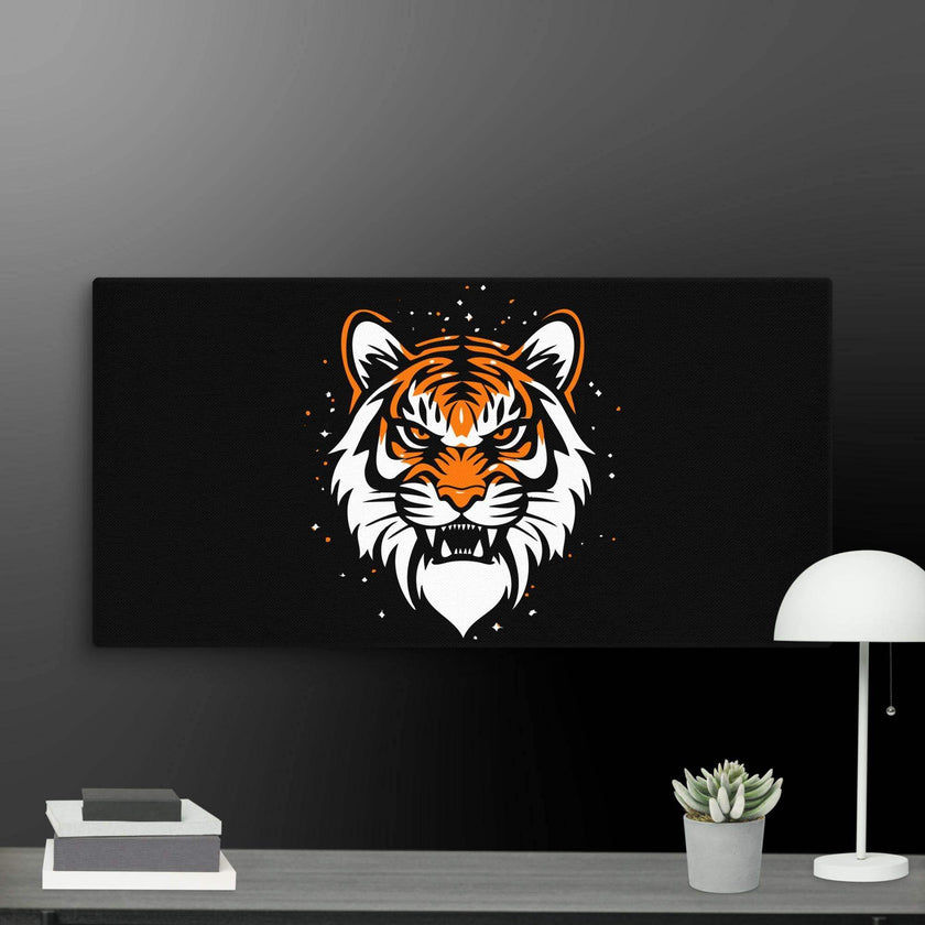 Roaring Tiger Wall Art Canvas - STYLISHOUR