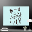 Sleeping Cat Wall Art Canvas - STYLISHOUR