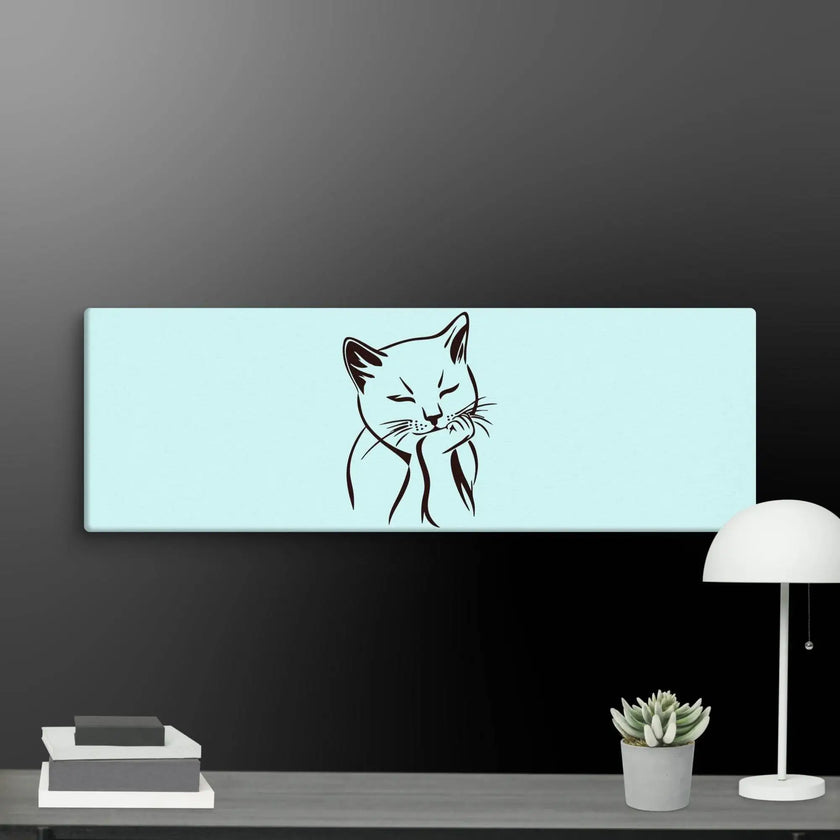 Sleeping Cat Wall Art Canvas - STYLISHOUR