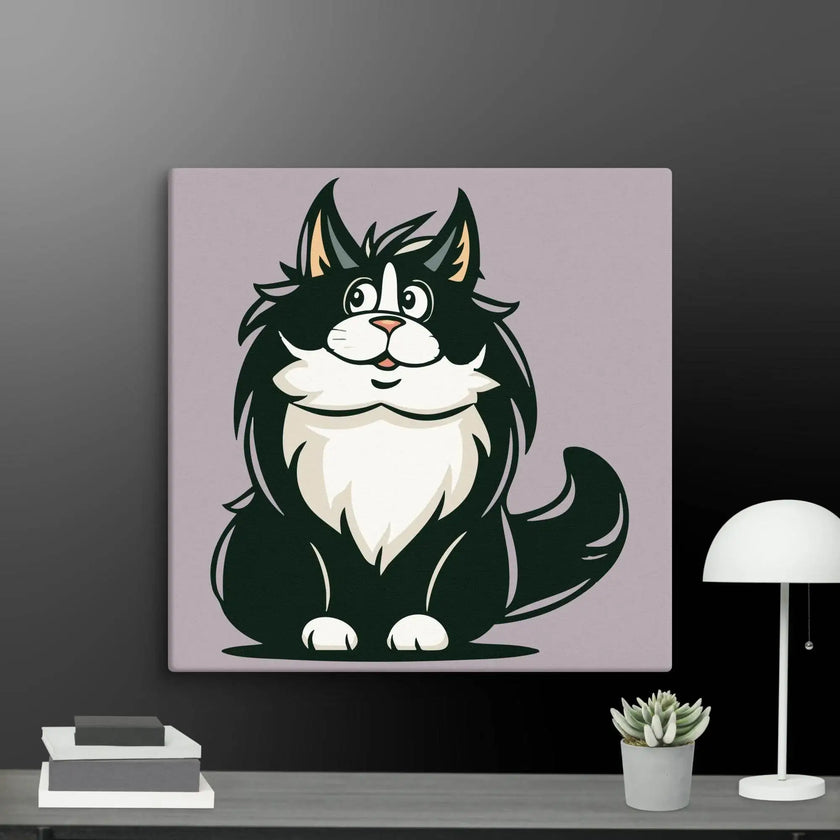 Stay Curious Cat Wall Decor Canvas - STYLISHOUR