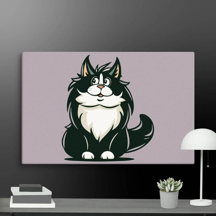 Stay Curious Cat Wall Decor Canvas - STYLISHOUR