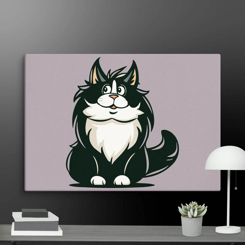 Stay Curious Cat Wall Decor Canvas - STYLISHOUR
