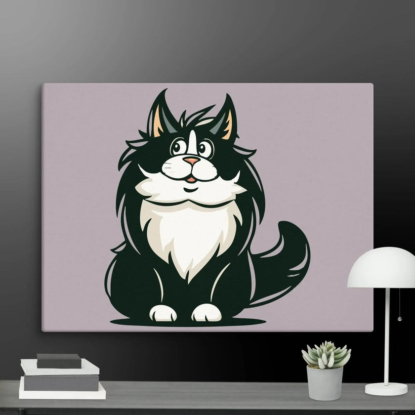 Stay Curious Cat Wall Decor Canvas - STYLISHOUR