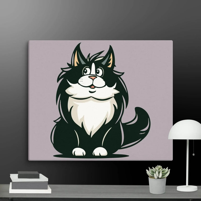 Stay Curious Cat Wall Decor Canvas - STYLISHOUR