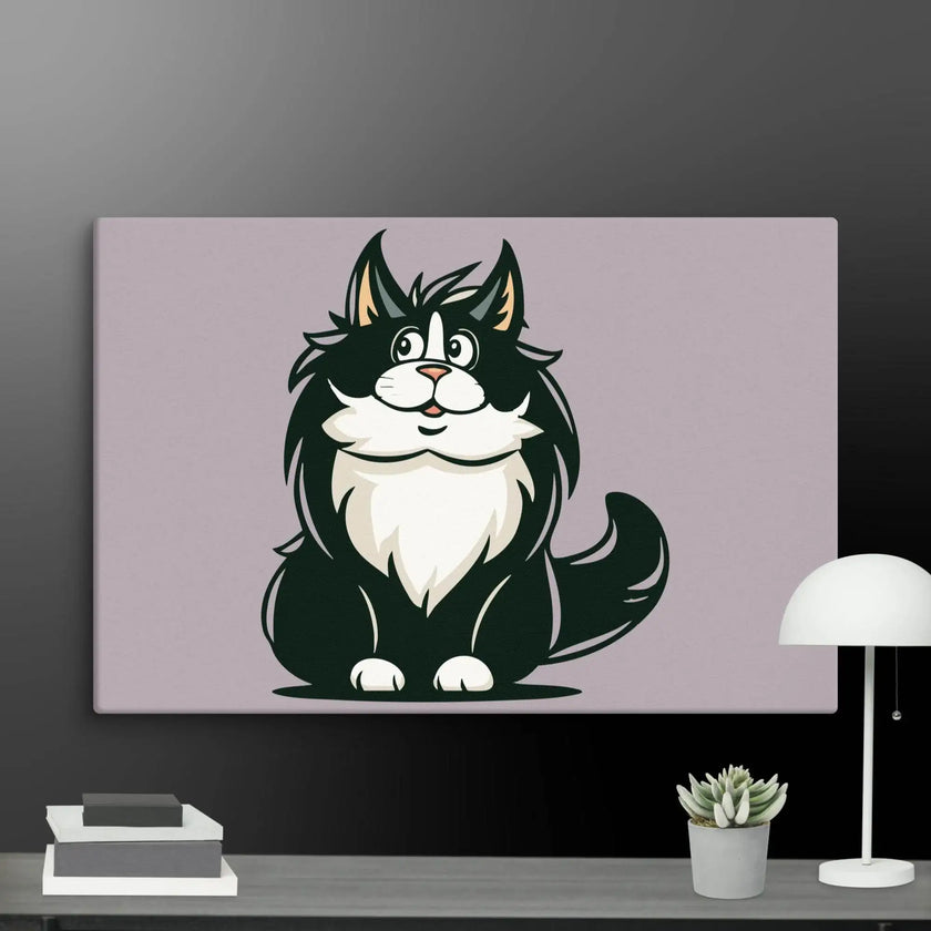 Stay Curious Cat Wall Decor Canvas - STYLISHOUR