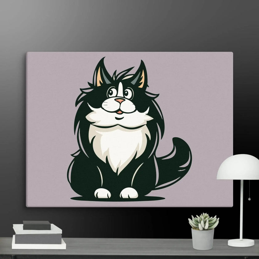 Stay Curious Cat Wall Decor Canvas - STYLISHOUR