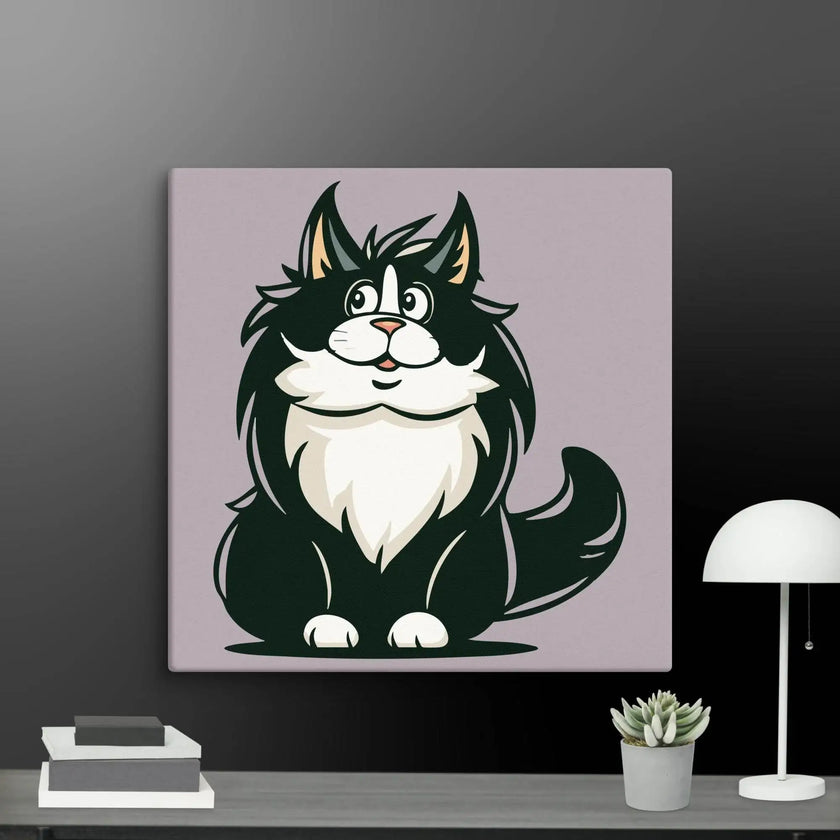 Stay Curious Cat Wall Decor Canvas - STYLISHOUR