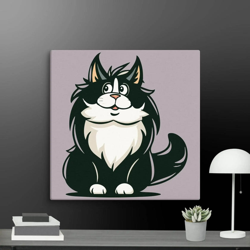 Stay Curious Cat Wall Decor Canvas - STYLISHOUR