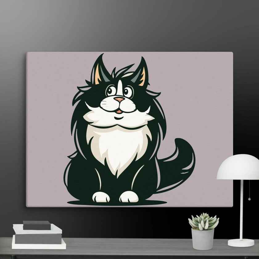 Stay Curious Cat Wall Decor Canvas - STYLISHOUR