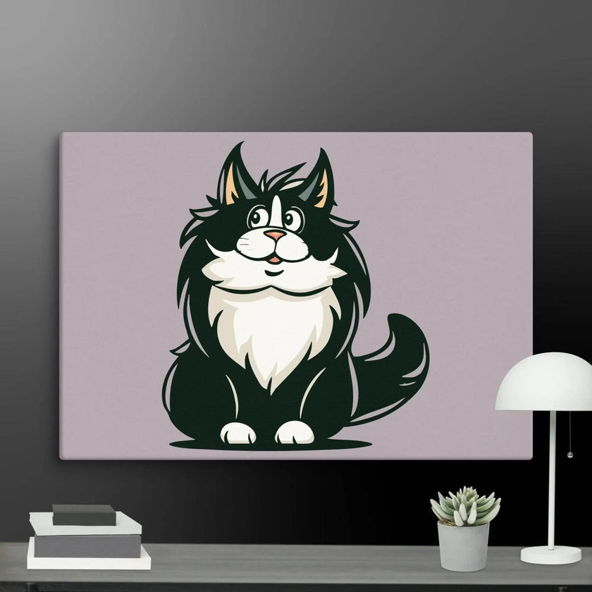Stay Curious Cat Wall Decor Canvas - STYLISHOUR
