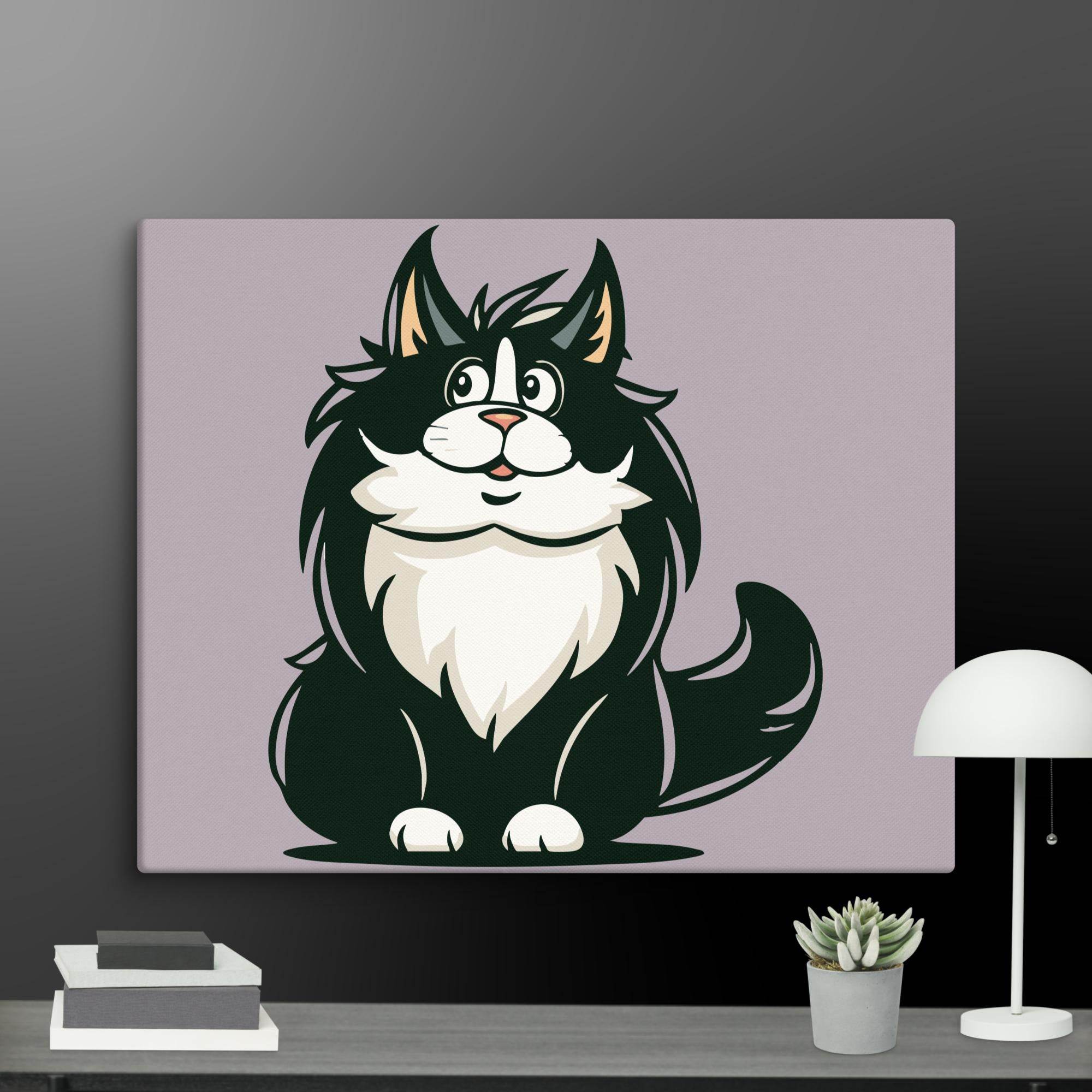 Stay Curious Cat Wall Decor Canvas - STYLISHOUR