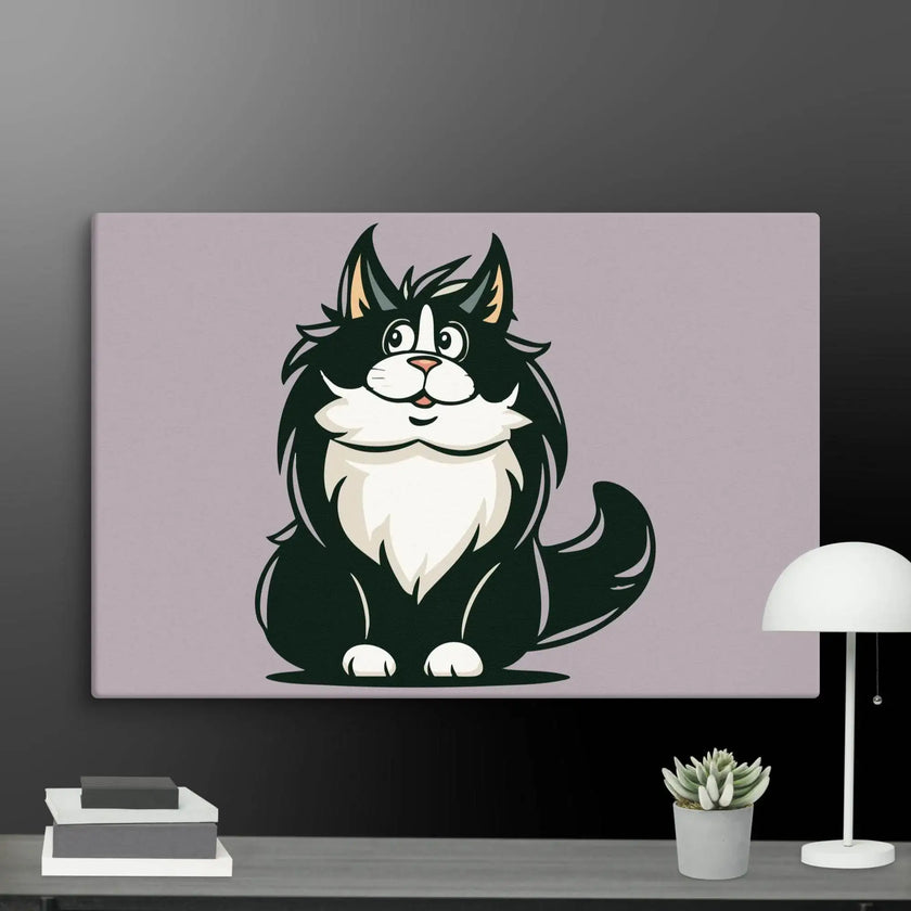 Stay Curious Cat Wall Decor Canvas - STYLISHOUR