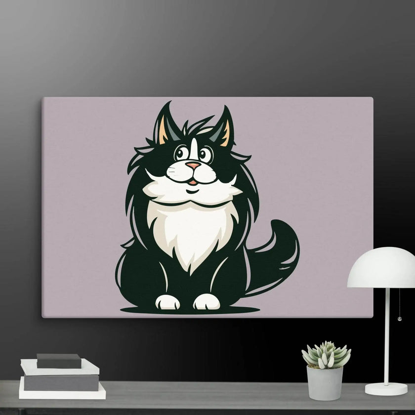 Stay Curious Cat Wall Decor Canvas - STYLISHOUR