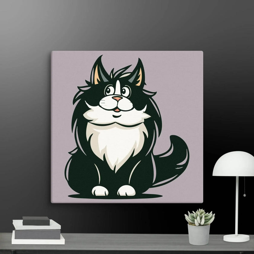 Stay Curious Cat Wall Decor Canvas - STYLISHOUR