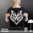 Fearless Roaring Tiger Wall Art Framed poster - STYLISHOUR