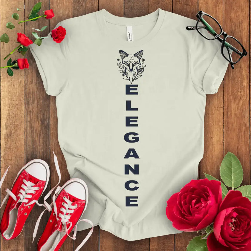 Elegant Fox Tee: Comfort & Style in One! - STYLISHOUR