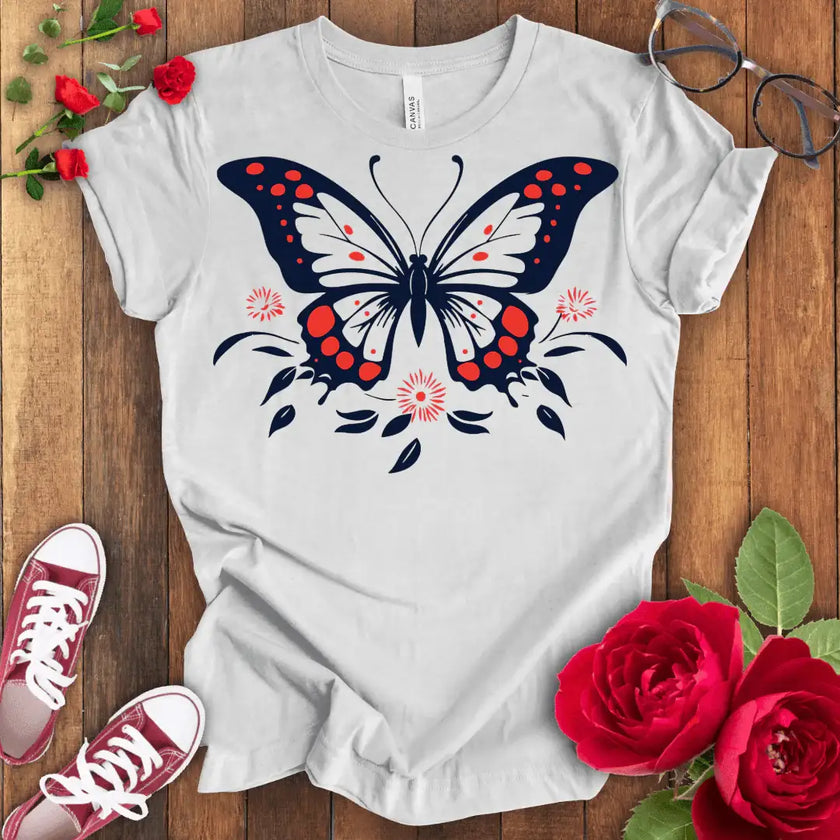Flight of Grace Butterfly T-shirt - STYLISHOUR