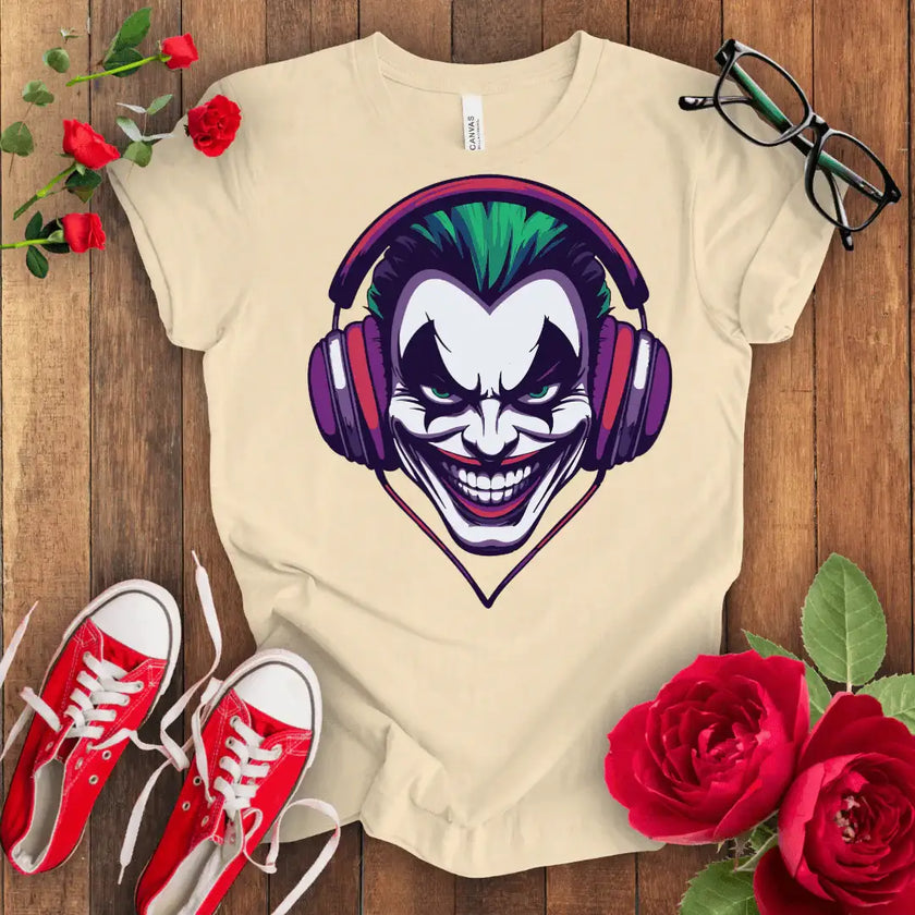 Joker Smile Tee - Killer Graphic Print Shirt - STYLISHOUR