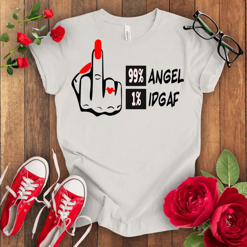 Angel IDGAF T-shirt - STYLISHOUR