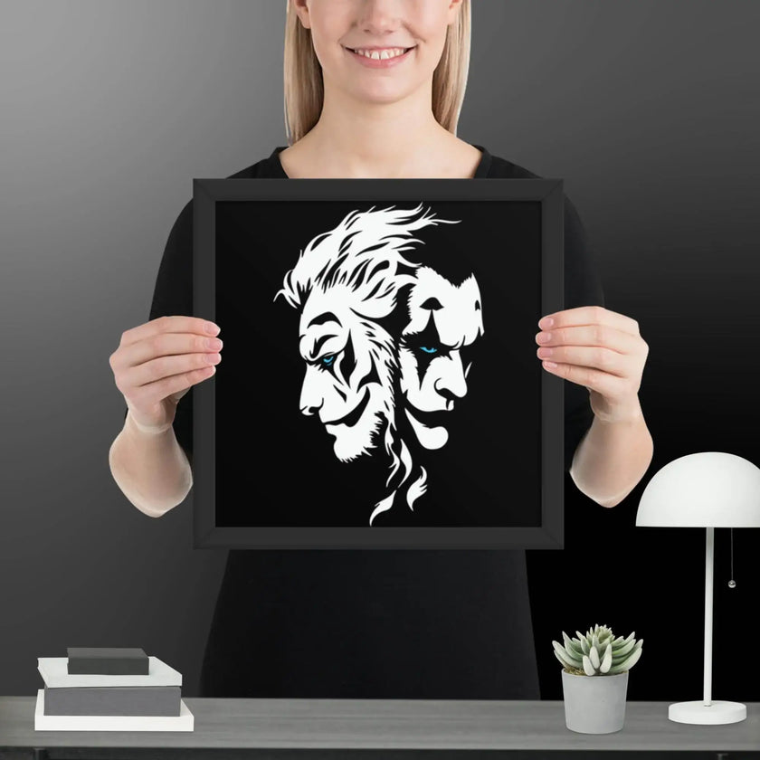 Fusion of Beast and Madness Framed poster - STYLISHOUR