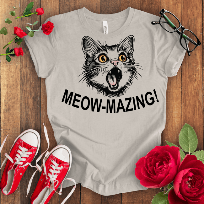Meow Amazing Cat T-shirt - STYLISHOUR