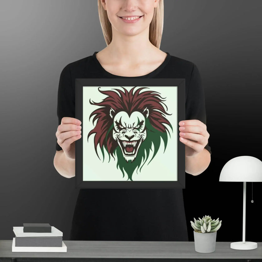 Roaring Madness Wall Decor Framed poster - STYLISHOUR