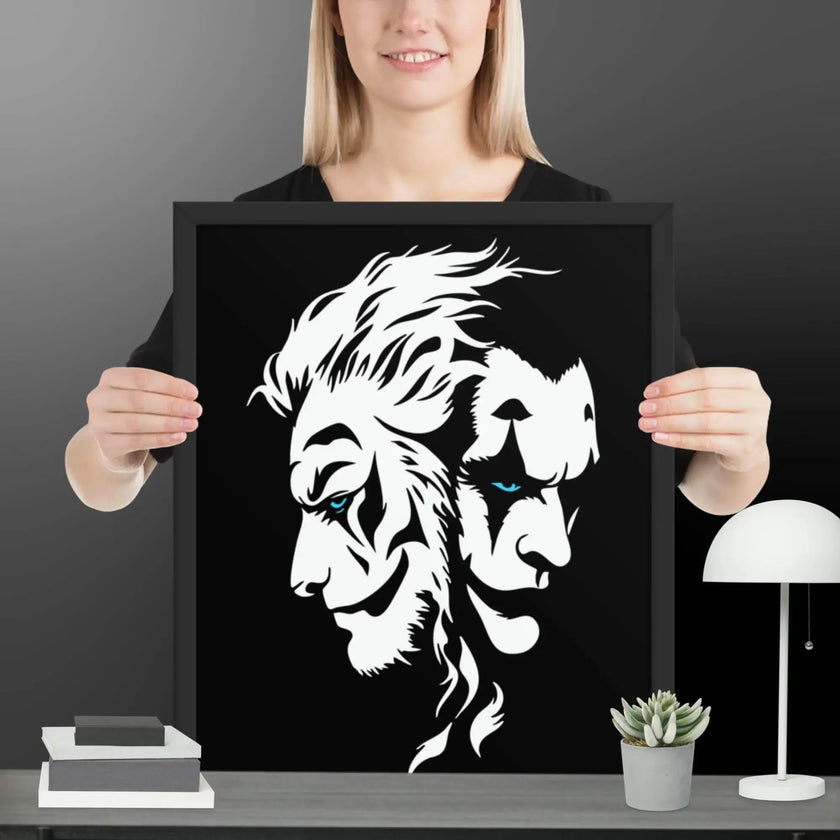 Fusion of Beast and Madness Framed poster - STYLISHOUR