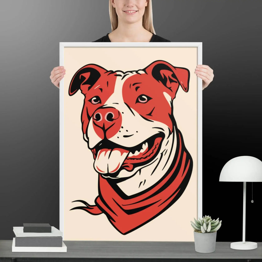 Red Dog Framed matte paper poster - STYLISHOUR