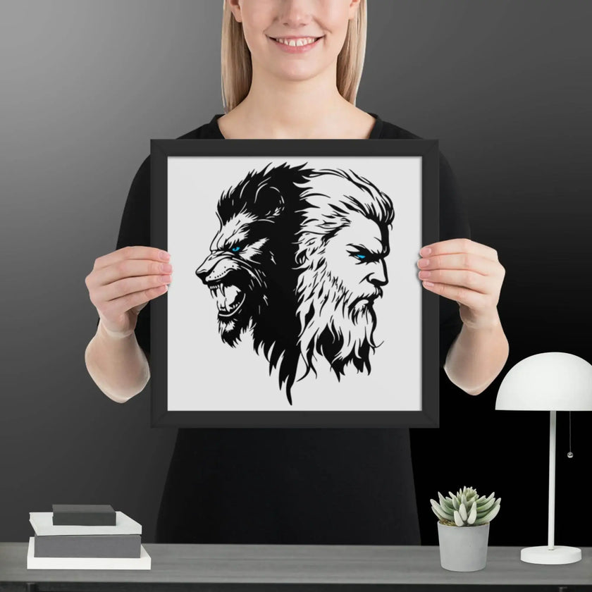 Fusion of Beast and Madness Framed poster - STYLISHOUR