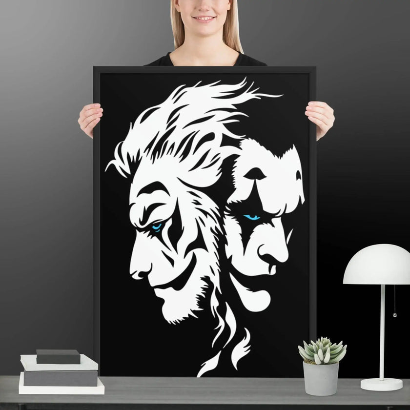 Fusion of Beast and Madness Framed poster - STYLISHOUR